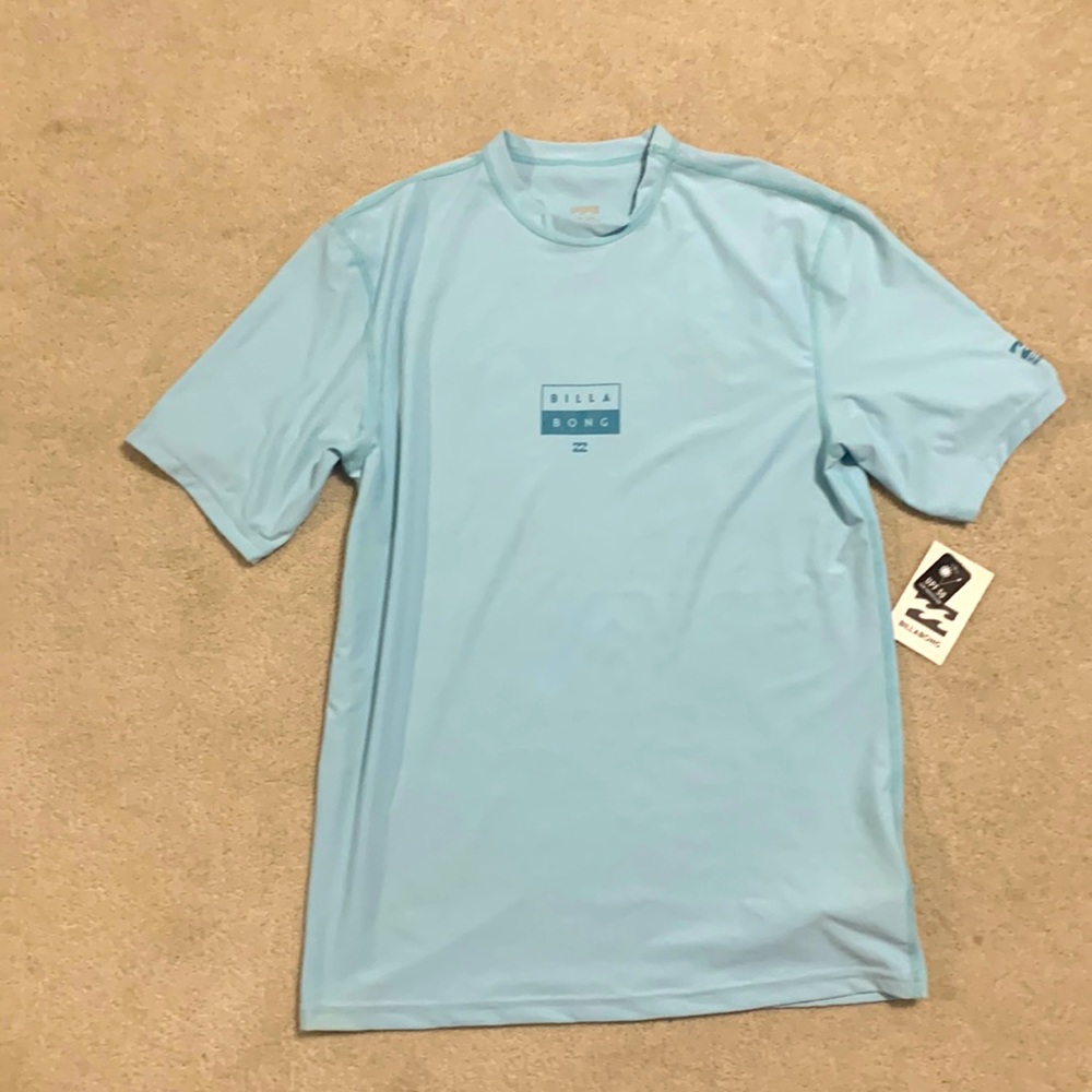Light blue lightweight men’s small rashgaurd